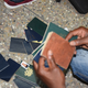 Fake passports confiscated during a raid on a fake US embassy in Accra, Ghana.